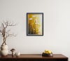 Dainty Flowers in Yellow Orange Framed
