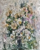 Blooming Harmony – Original Textured Oil Painting on Canvas, Large Floral Bouquet