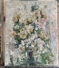 Blooming Harmony – Original Textured Oil Painting on Canvas, Large Floral Bouquet