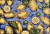 Original Soft Pastel Lemons Painting on Pastelmat 25x50 cm |