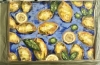 Original Soft Pastel Lemons Painting on Pastelmat 25x50 cm |