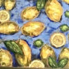 Original Soft Pastel Lemons Painting on Pastelmat 25x50 cm |