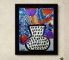 Terracotta vase with plants