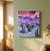 Neolithic Standing Stones under northern Lights