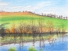 Sketch of River Aire in North Yorkshire II