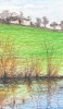 Sketch of River Aire in North Yorkshire II