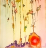 Connection to Universe, Galaxy, 12x18, inch Watercolors on cold press paper, SKU 4049 