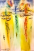 Galaxy plants, 12x18 inch, Watercolors on cold press paper SKU 4052 