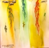 Galaxy plants, 12x18 inch, Watercolors on cold press paper SKU 4052 