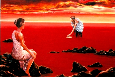 Scarlet Evening in Summer