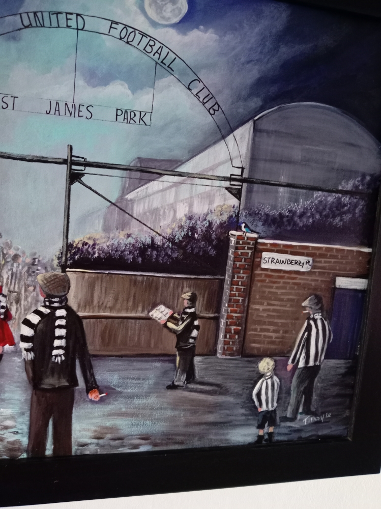 Newcastle football st James park painting 