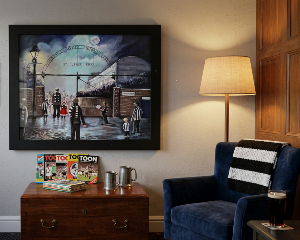 Newcastle football st James park painting 