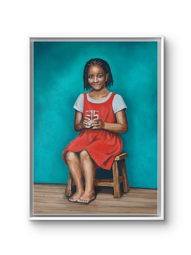 Makena, the girl with water.