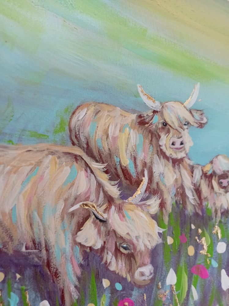 Sycamore Gap Tree Highland cows