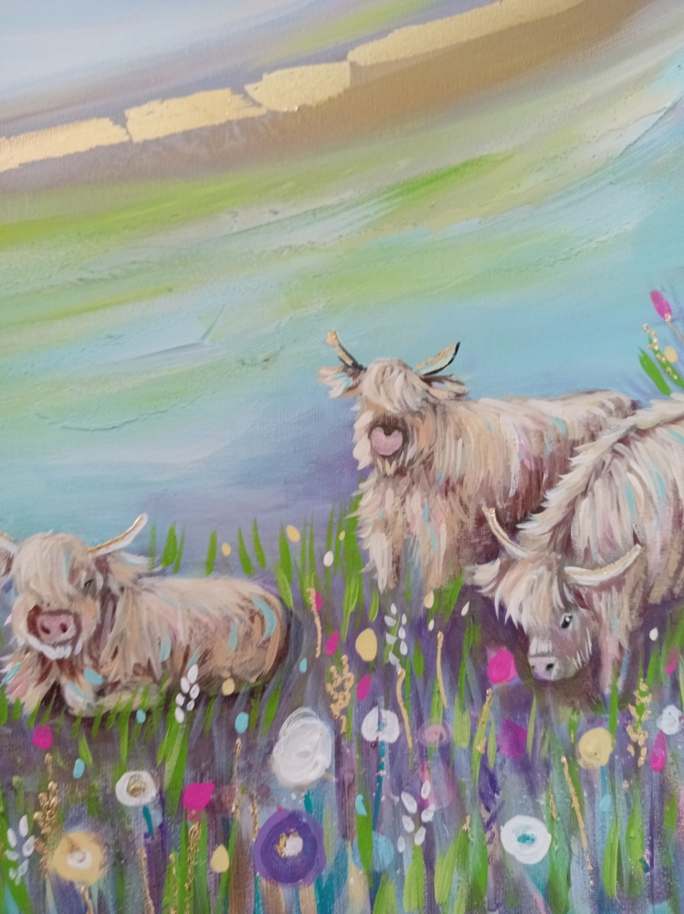 Sycamore Gap Tree Highland cows