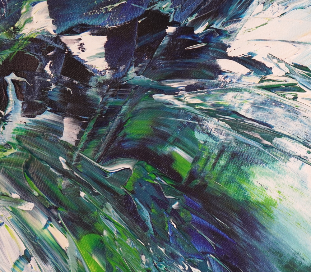 Turquoise Blue Waves L 2