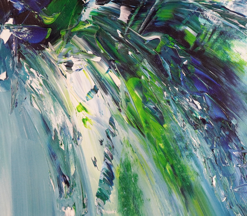 Turquoise Blue Waves L 2