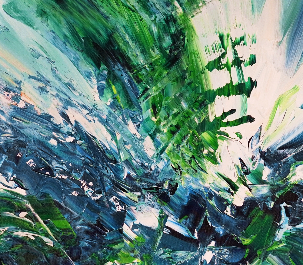 Turquoise Blue Waves L 2