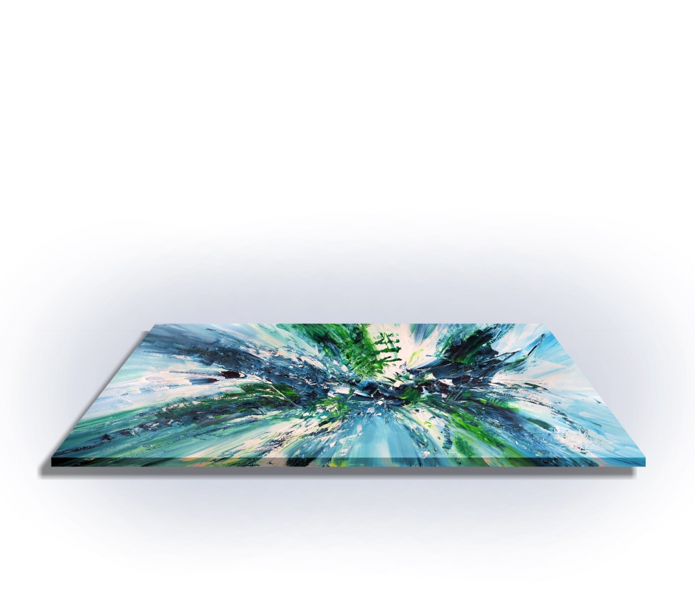 Turquoise Blue Waves L 2