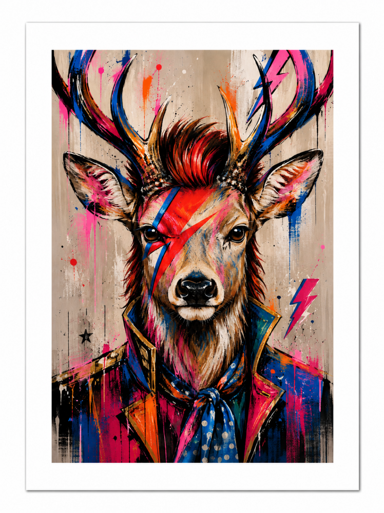 Aladdin Stag  - Limited Edition Print