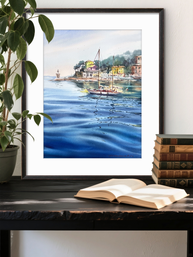 Blue Italian morning. Recco