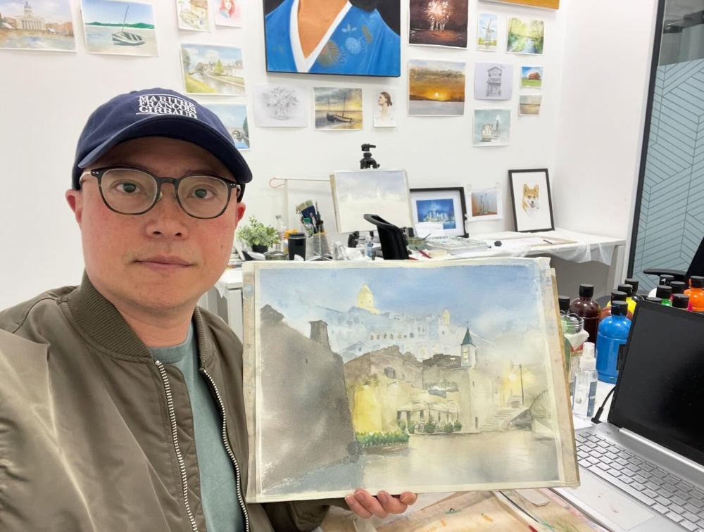 Whispers of the Old Town (Watercolour - Original)