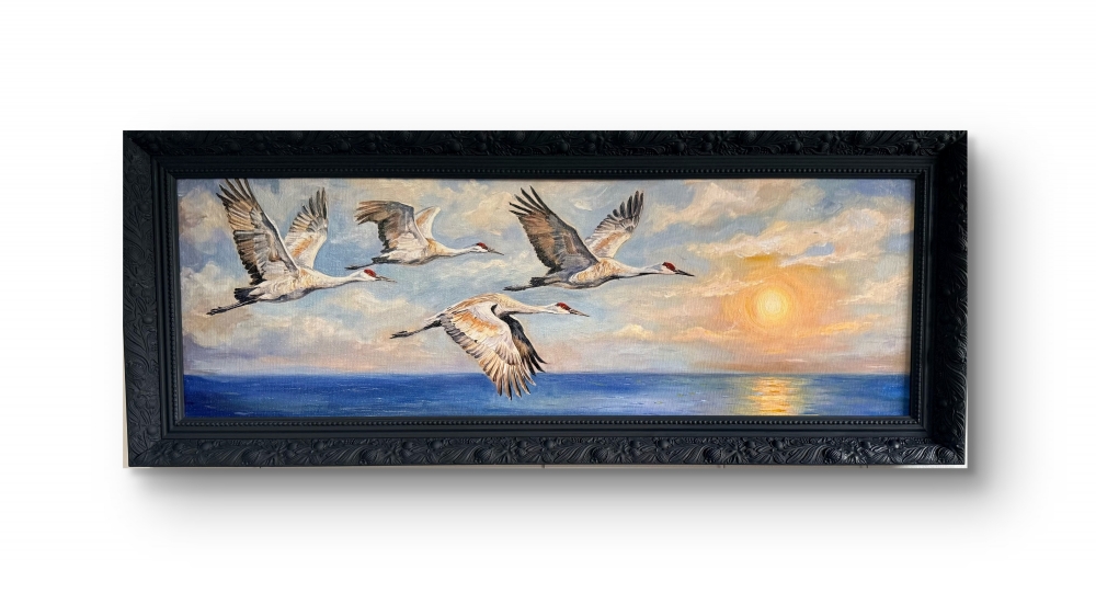 \"Symphony of Wings\" with frame