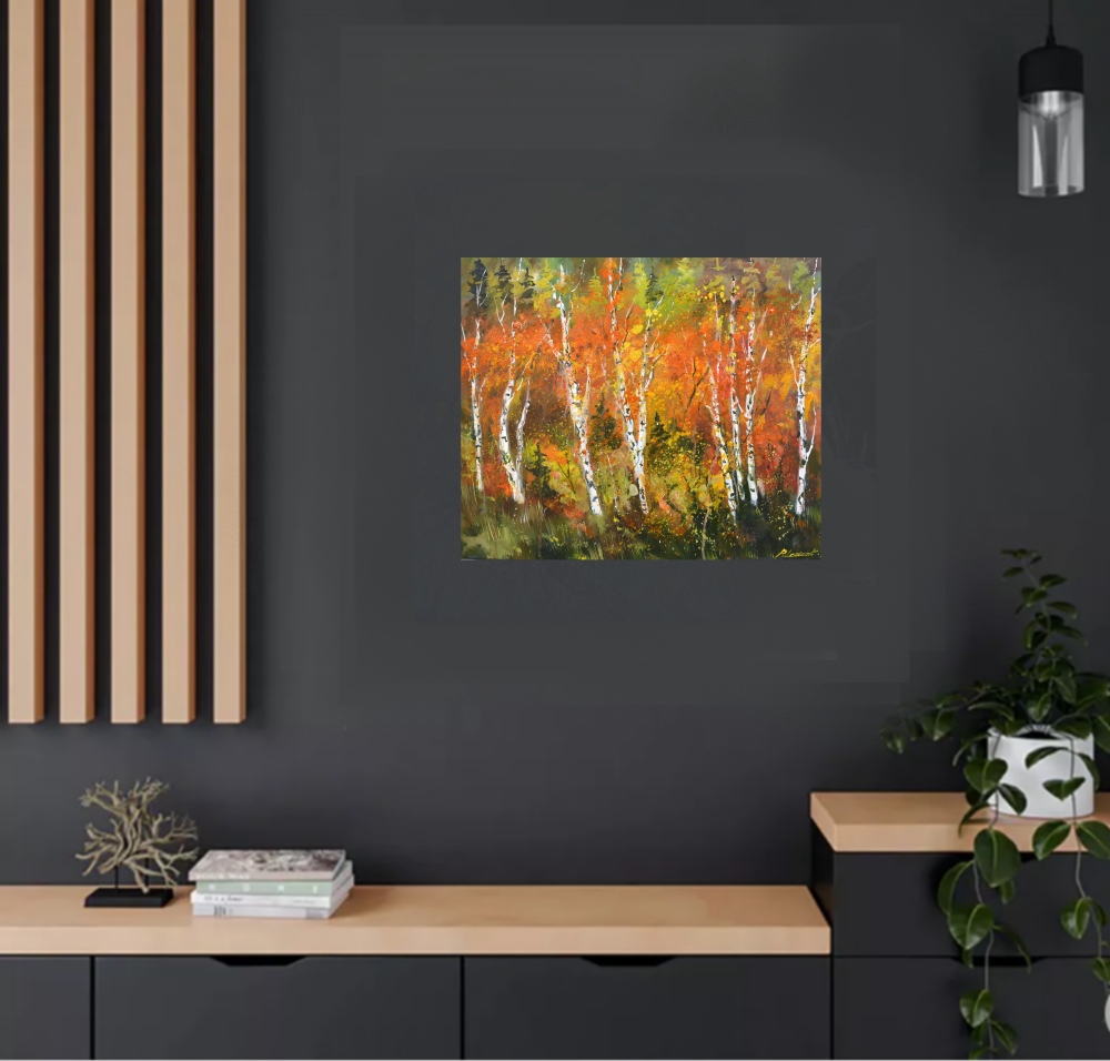 Aspen trees in autumn
