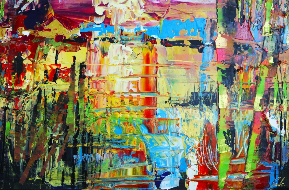 Abstract Landscape Colourful 695