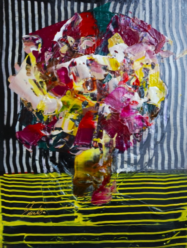 Bouquet of flowers in vase on table expressions 815