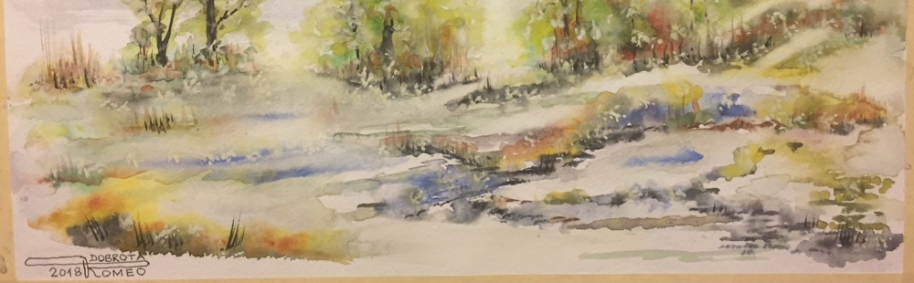 Canadian Landscape 16, 12x17.5 inch, Water colors on cold press paper SKU 4037