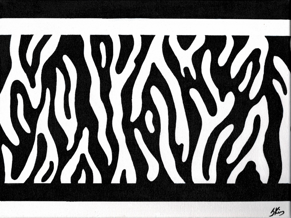 White on black I