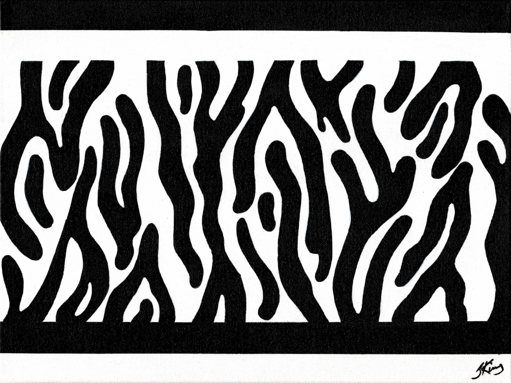 Black on white I