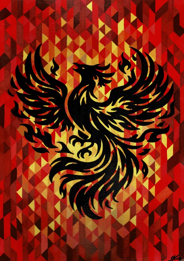 Silhouette of a phoenix