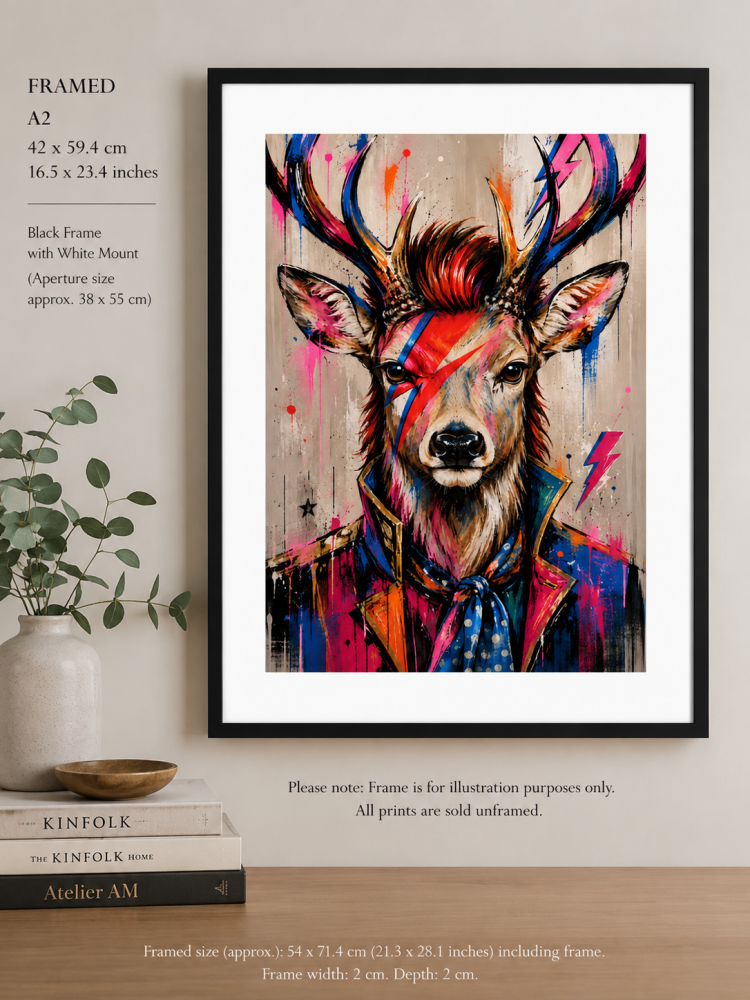 Aladdin Stag  - Limited Edition Print