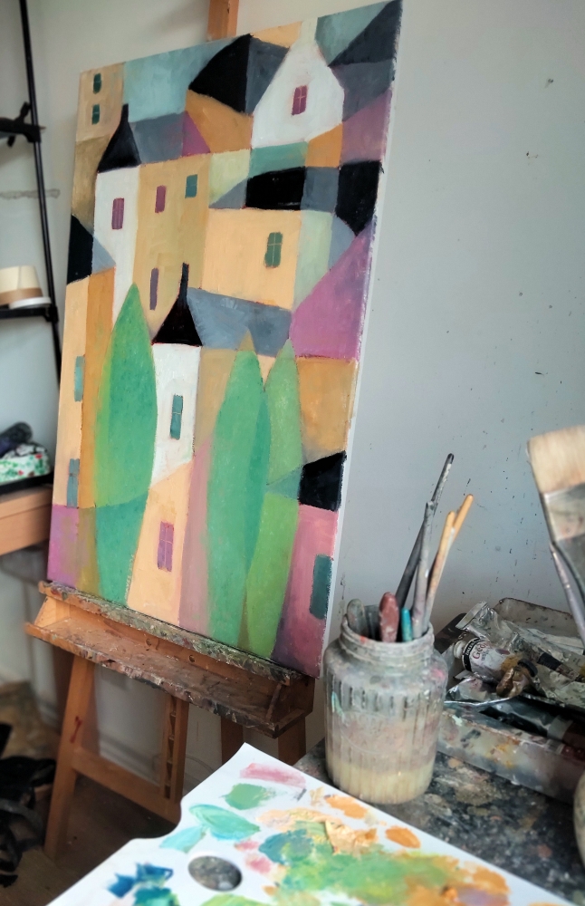 City Section with Trees
