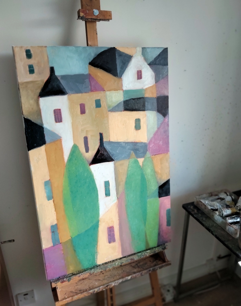 City Section with Trees