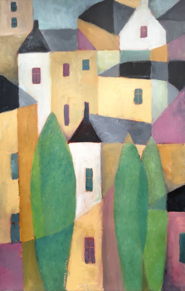 City Section with Trees