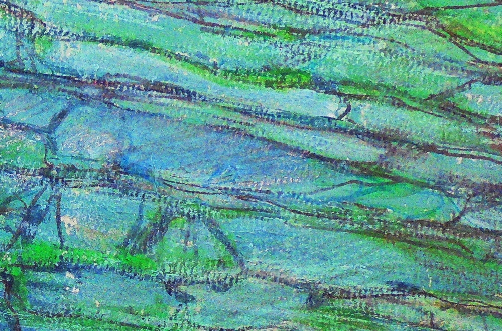 Coniston green slate wall