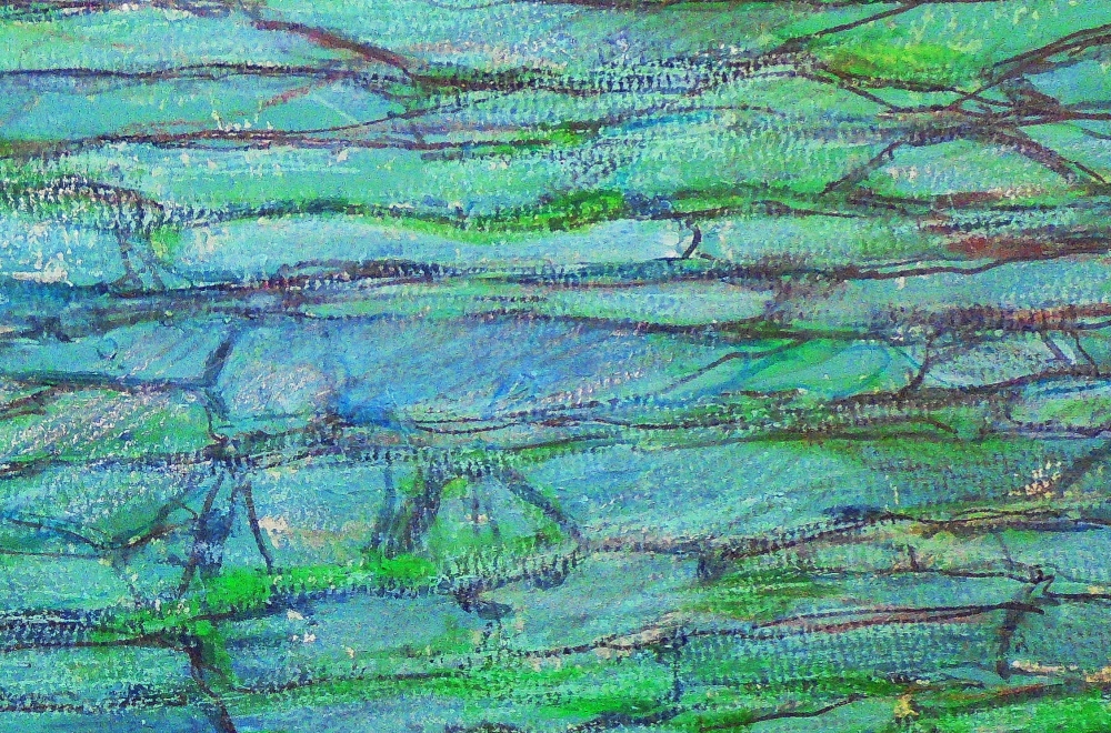 Coniston green slate wall