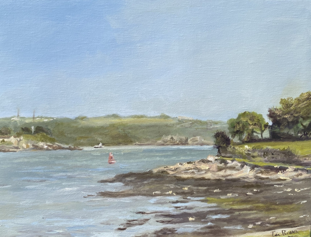 Plymouth sound from Cremyll, Cornwall of a summer's evening