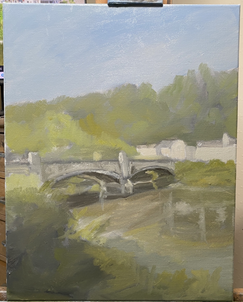 Umberleigh Bridge, Devon of a summer's mid day