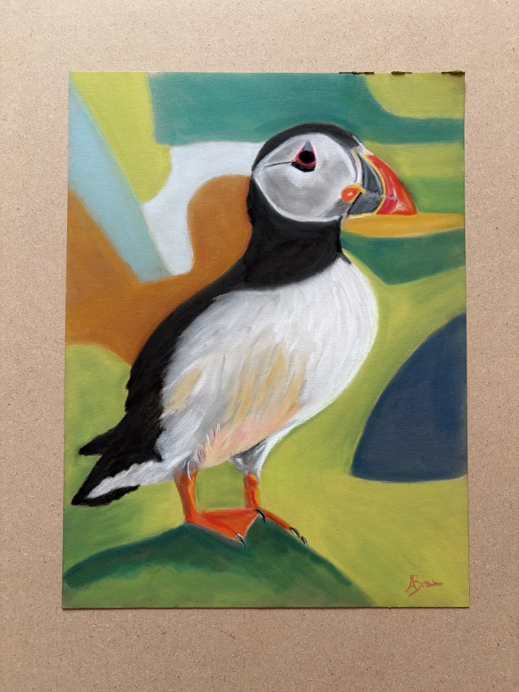 A Vibrant Puffin Drawing