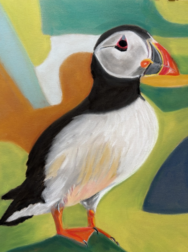 A Vibrant Puffin Drawing