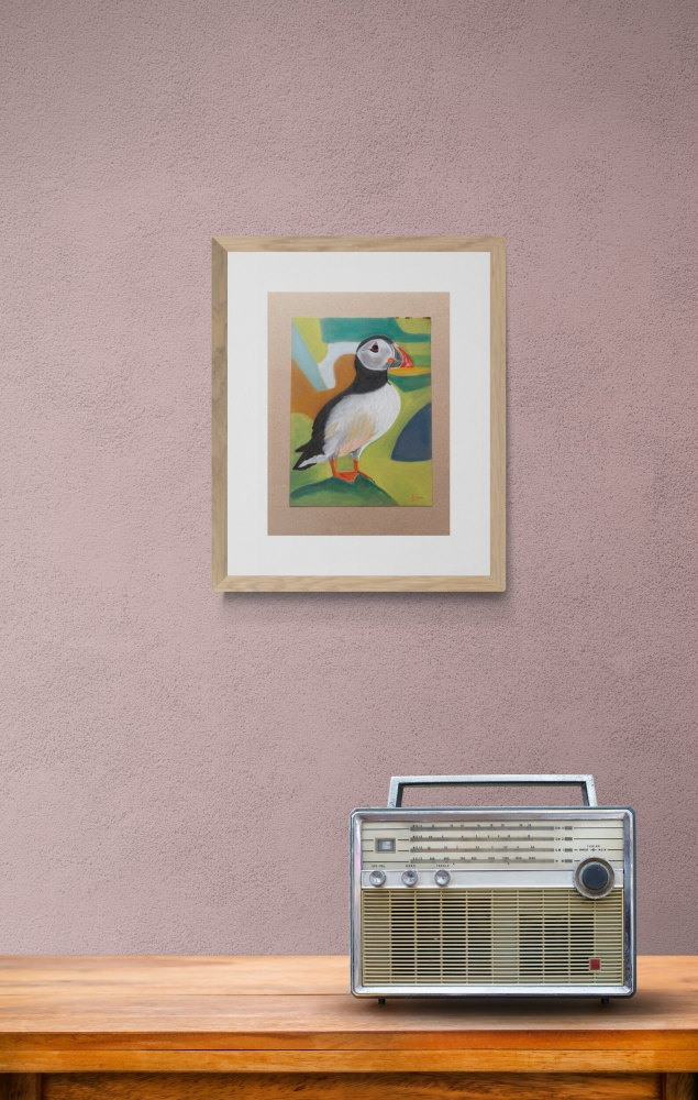 A Vibrant Puffin Drawing