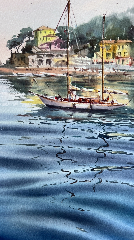 Blue Italian morning. Recco