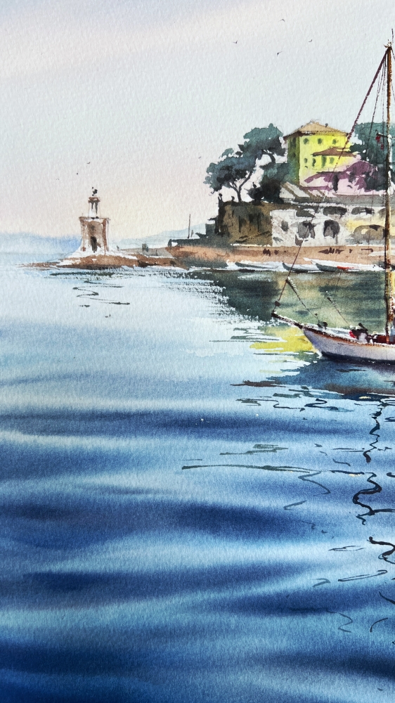Blue Italian morning. Recco