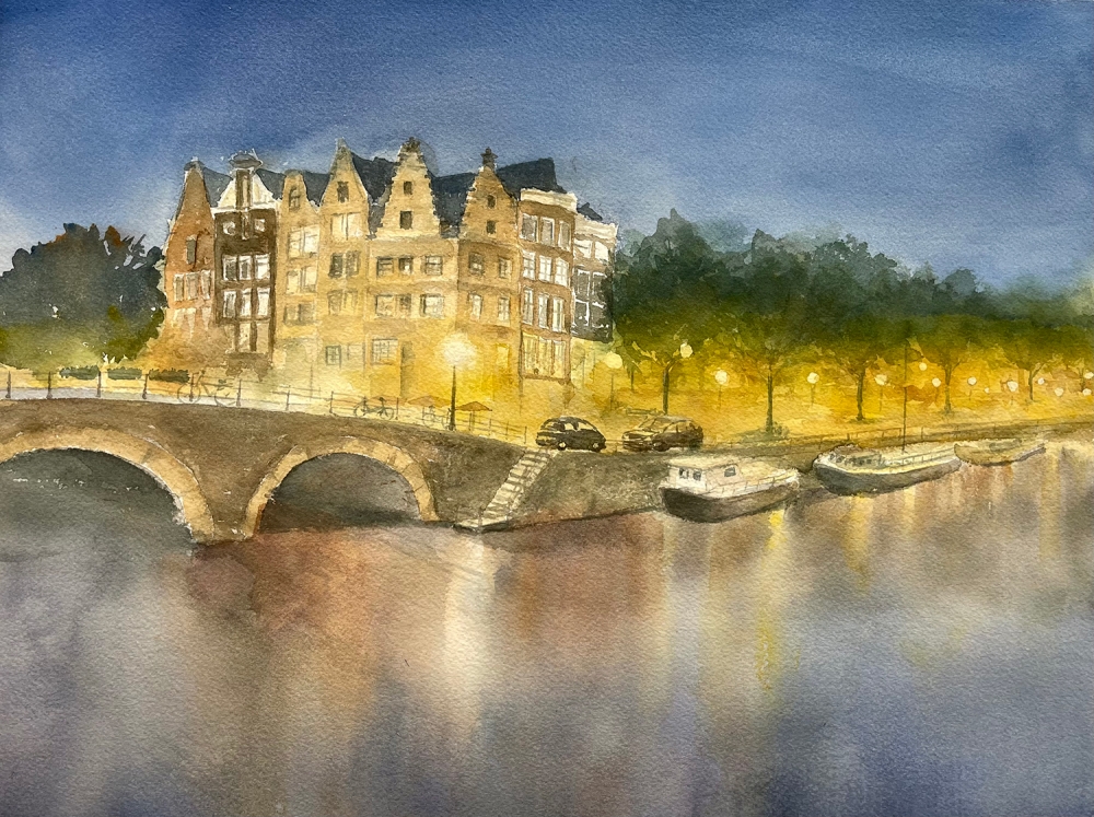 The Golden Ripple (Watercolour - Original)