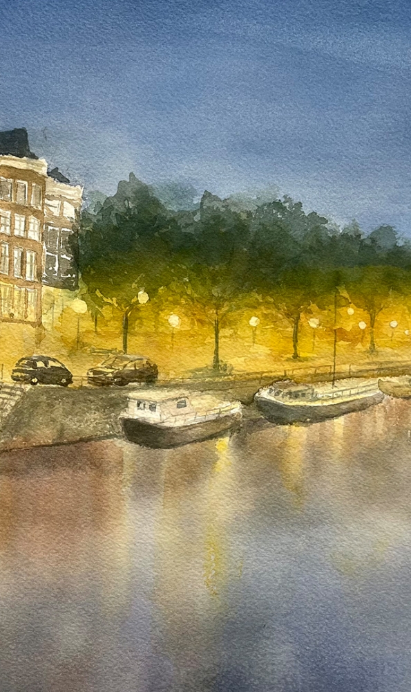 The Golden Ripple (Watercolour - Original)
