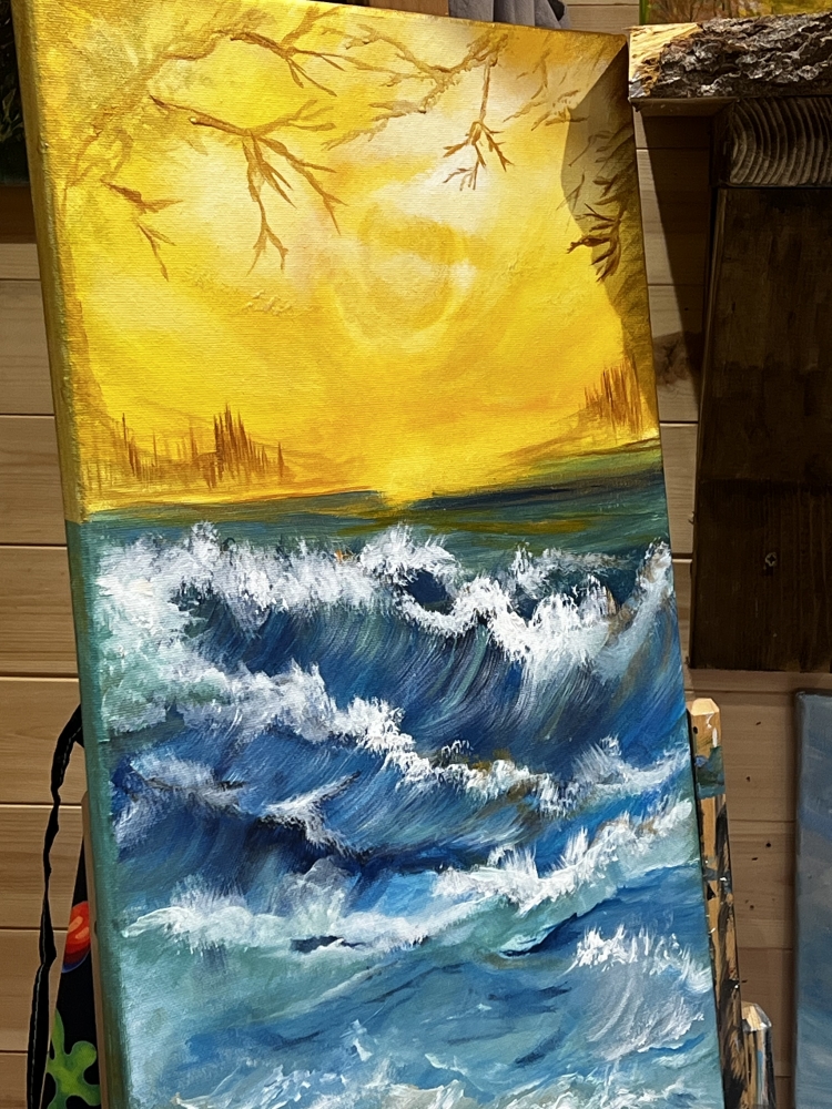Rising from the waves